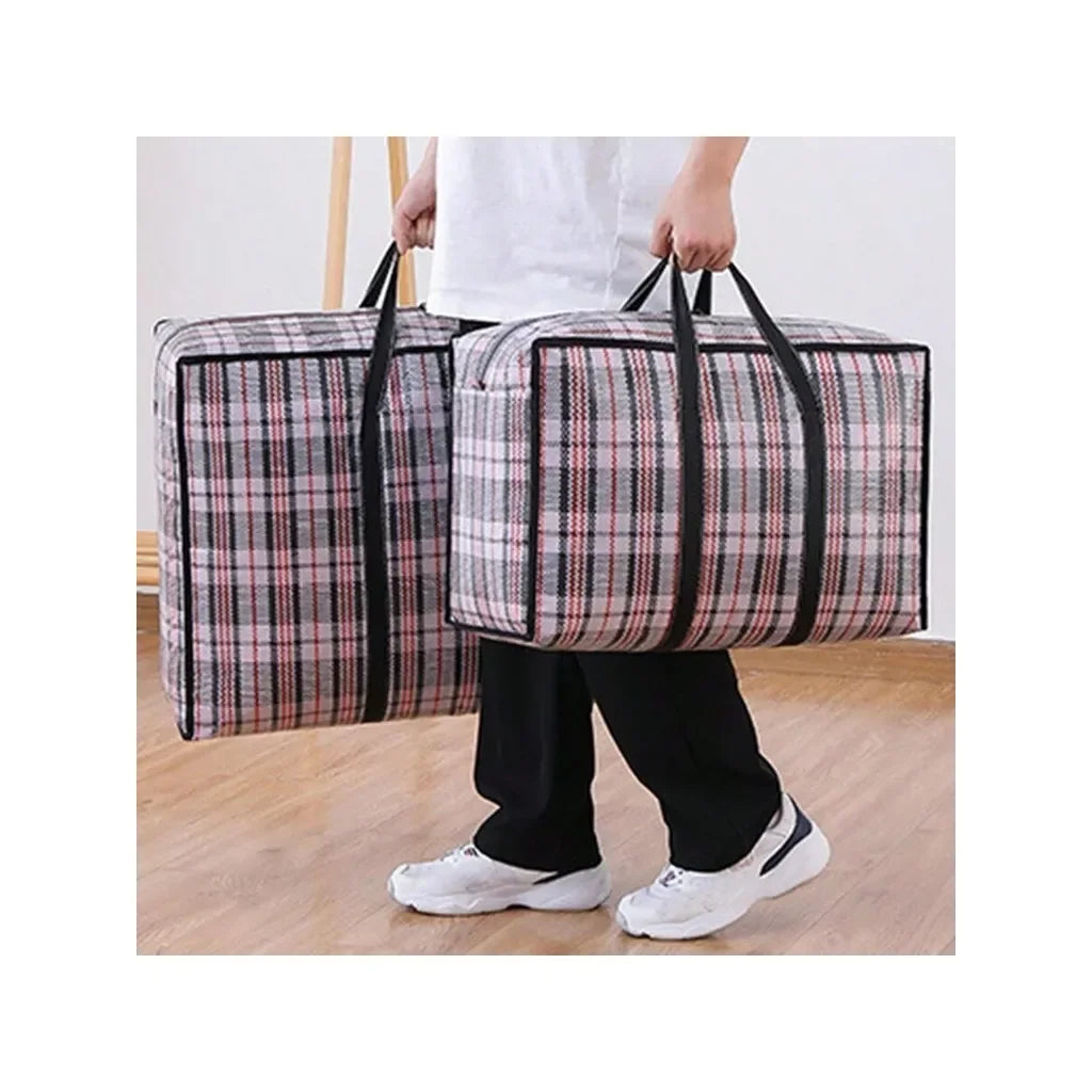 Large Capacity Quilt & Blanket Storage Bag – Dustproof Woven Organizer