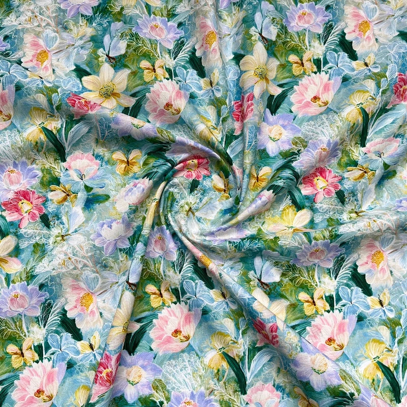 Chinese Style 100% Cotton Print Fabric | 150cm Wide | Sold by the Meter | Dress, Curtain & DIY