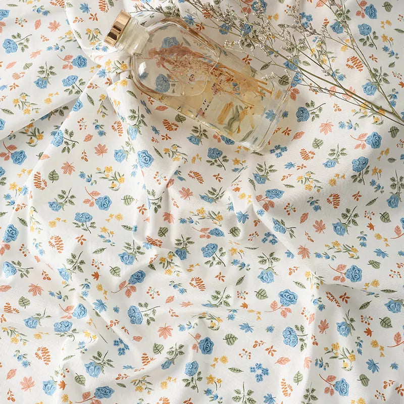 Rural Style Small Floral Print 100% Cotton Fabric | 160cm Wide | 0.5m & 2m