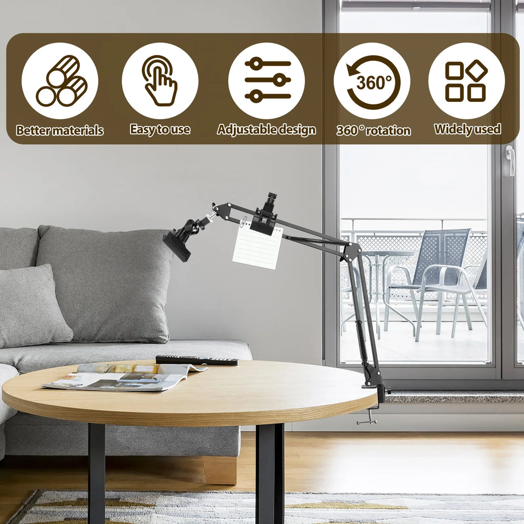 Soporte Metálico para Bastidor de Bordado, Soporte Ajustable para Bastidor de Bordado, Soporte para Punto de Cruz Giratorio 360° para Manualidades