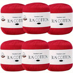 Hilo de Algodón de Seda - Hilo Fino para Ganchillo, Suéteres de Punto, Chales, Bufandas y Manualidades, Hilo Suave y Duradero 50g/unidad