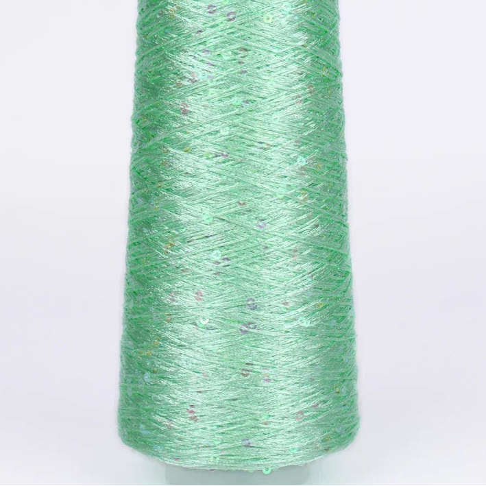 500G Glitter Fancy Yarn with Sequins – Hand Knitting & Crochet | 3mm Sequins | 25 Colors
