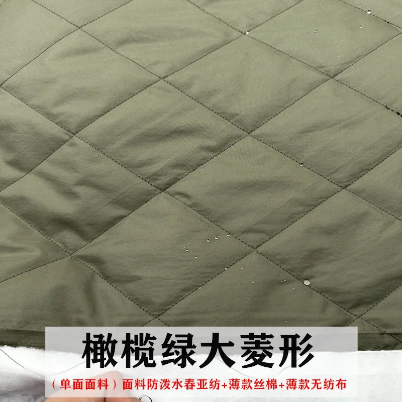 Quilted Lining Fabric by the Meter – 100cm x 145cm Polyester Sewing Cloth