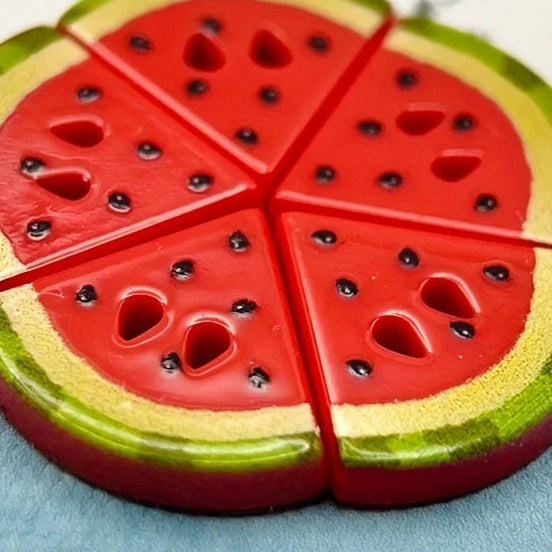 10-Pack 15mm Watermelon Resin Buttons – 2-Hole Fruit Shape | DIY Sewing, Sweaters & Dresses