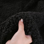 Teddy Plush Imitation Wool Fleece Fabric – 50x50cm | Soft Warm Fabric for Dolls, Pet Clothes & DIY Sewing