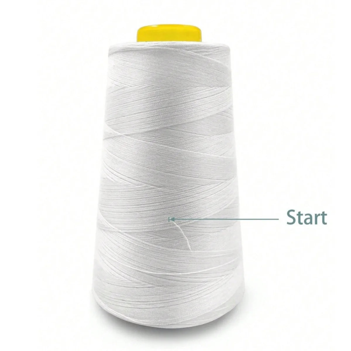 Serger Thread 100% Polyester – 3000 Yards per Roll | Black & White Cones