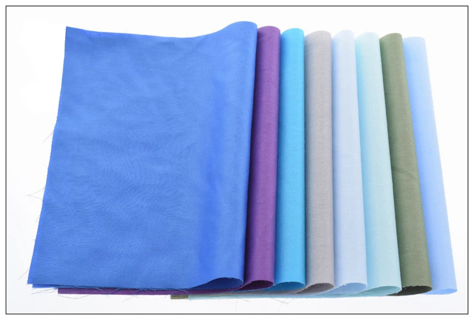 38-Piece Dyed Solid Color Twill Cotton Fabric Set – 20x30cm Precut Squares