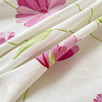 Floral Print Fitted Sheet - 500TC Polyester - 1pc or 3pc Set