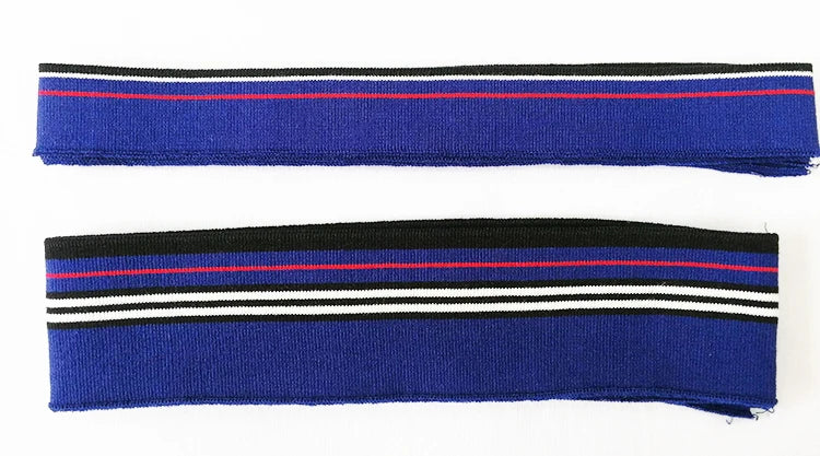 Colorful Mercerized Rib Knit Trim – Elastic Stretch Band for Collars, Cuffs & Hems | 100cm Lengths (3cm or 6cm Wide)