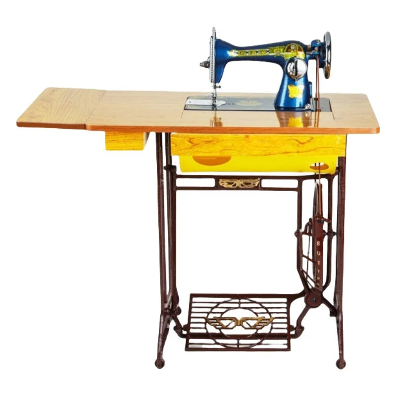 Mini Household Sewing Machine with Foot Pedal – 6mm Thick, Alloy Steel, 220V