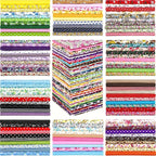150-Piece Cotton Fabric Squares for Quilting & Crafts