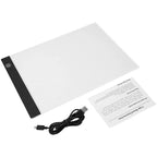 Almohadilla de luz LED para pintura de diamantes y bordado – Caja de luz de calco regulable de 3 niveles | A5, A4, A3
