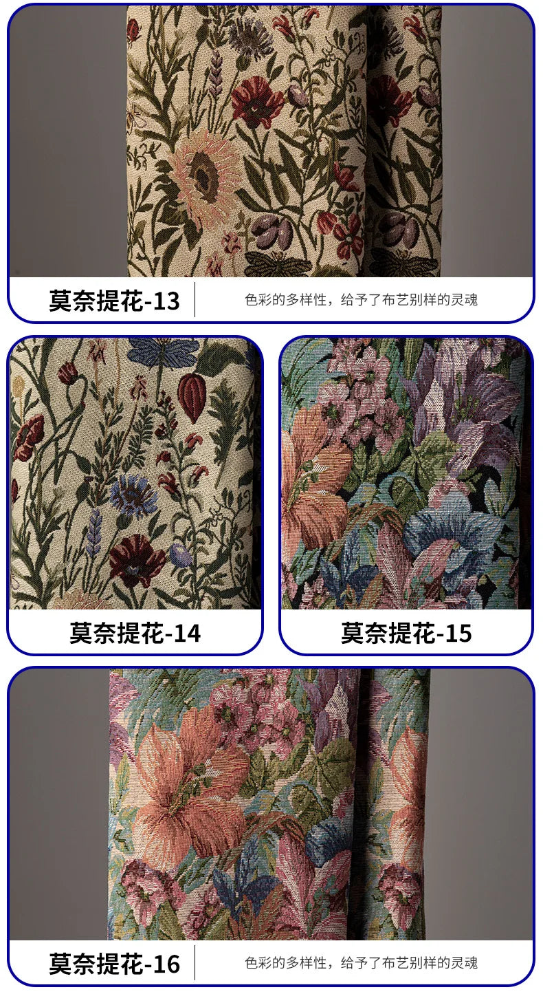 Monet Oil Painting Jacquard Fabric by the Meter | 146cm Wide | Home Décor & Sewing