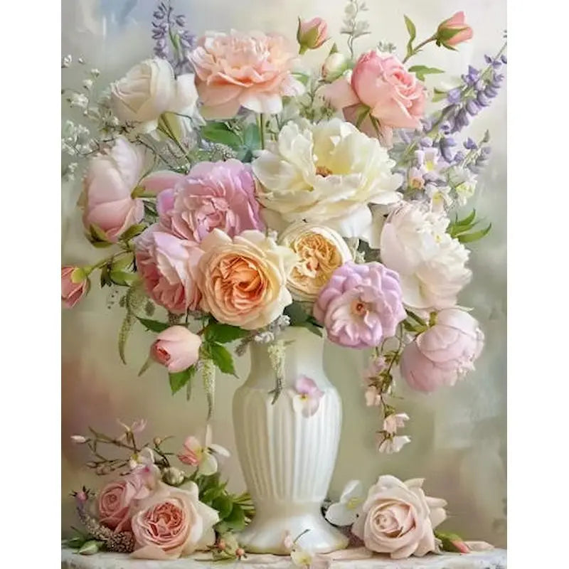 Kits de pintura de diamante, manualidades DIY, kits DIY para principiantes, flor, bordado de diamante redondo completo, artesanía, arte de diamante
