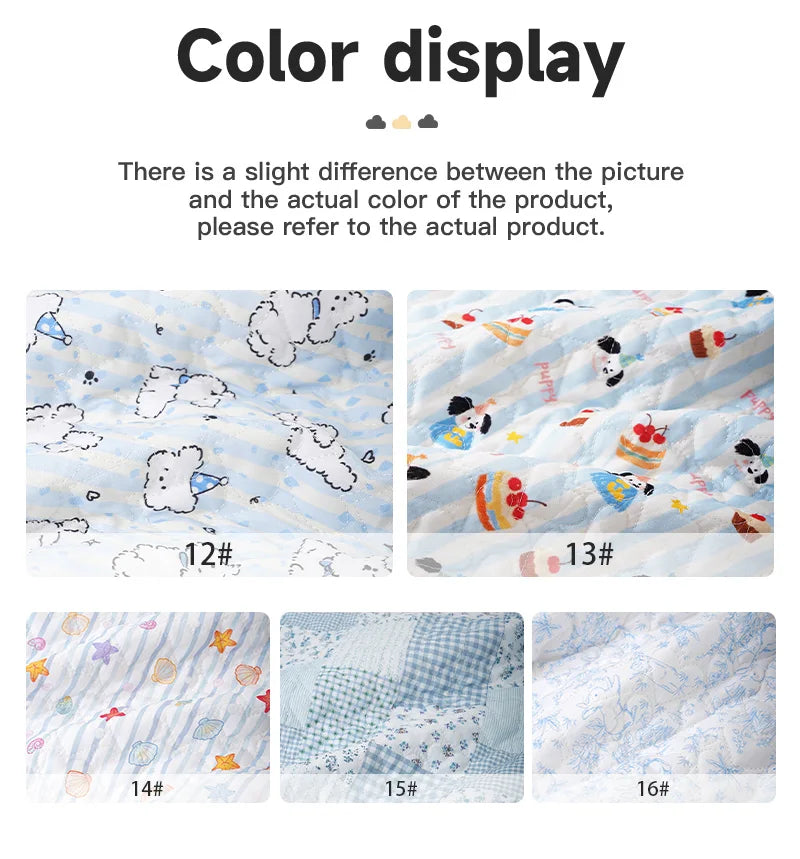 Cartoon Printed Quilted Cotton Fabric – Star & Moon