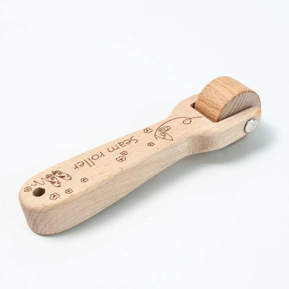 Beechwood Seam Roller Pressing Wheel – Heat-Free Quilting & Sewing Seam Press Tool