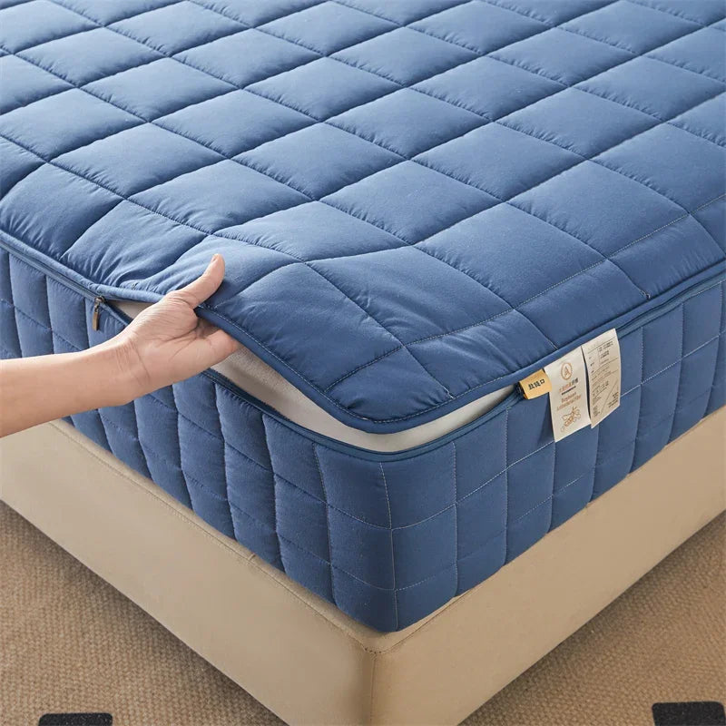 6-Sided Zippered Mattress Protector – Quilted, Multiple Sizes