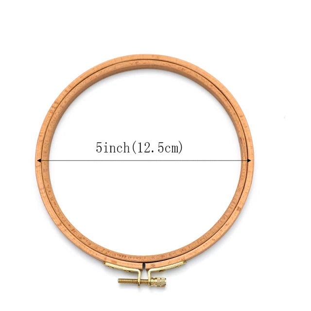 Round Bamboo Embroidery Hoops — Set of 10 (3–12 inch)