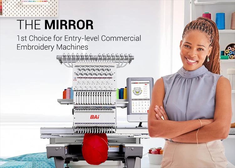 BAI Industrial 3D Bag Embroidery Machine – Single Head, 15 Colors, 1000 SPM