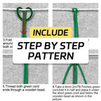 Christmas Macramé Flag Weaving Kit – DIY Holiday Decoration Set with Beginner Tutorial