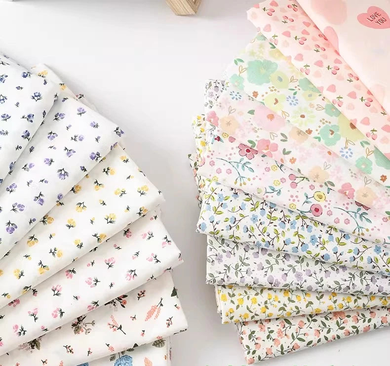 Rural Style Small Floral Print 100% Cotton Fabric | 160cm Wide | 0.5m, 1m & 2m