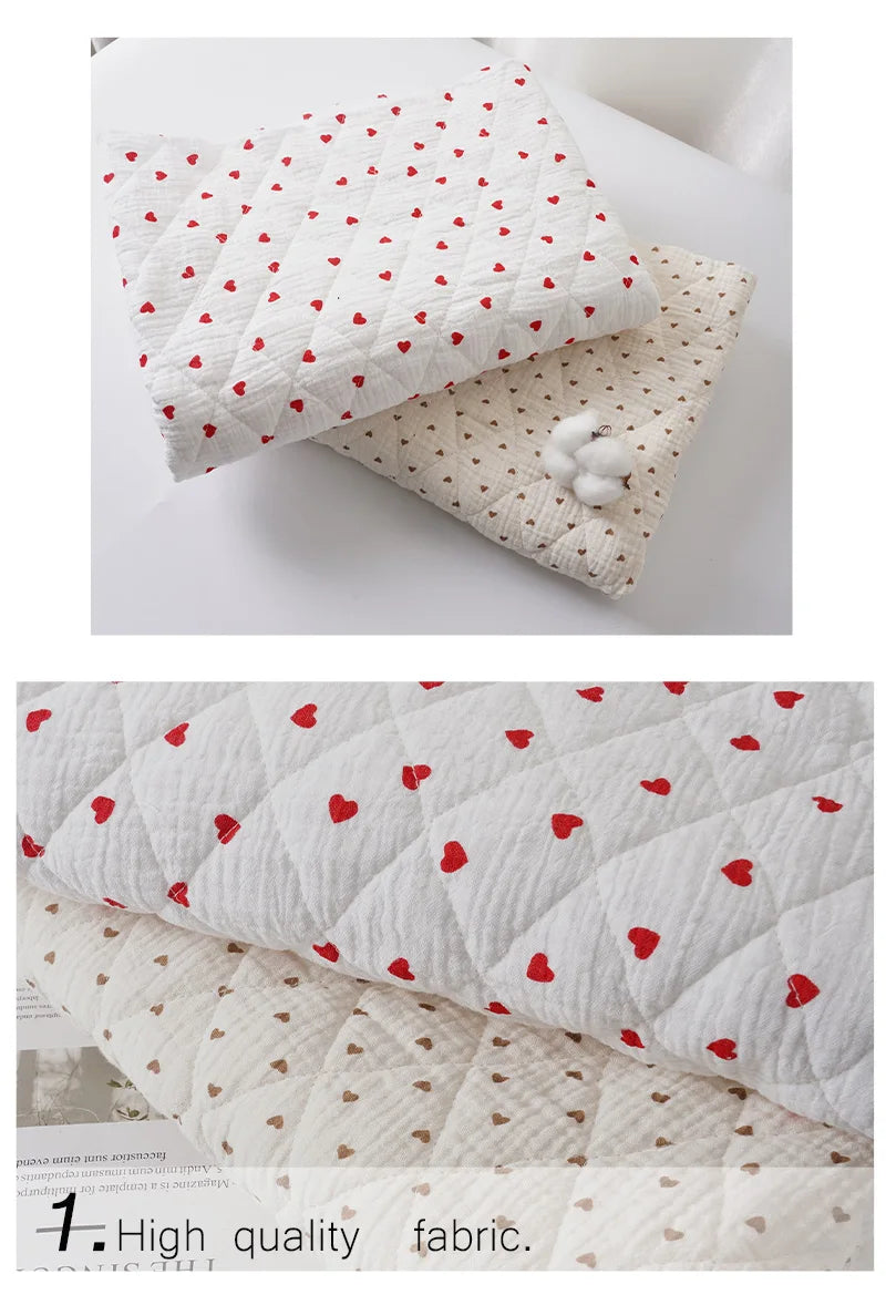 Thickened Double-Layer Crepe 100% Cotton Fabric | 135cm Wide | 0.5m, 1m & 2m