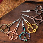 Tijeras de sastre retro – Tijeras de bordar y coser de acero inoxidable | Unidad individual, paquete de 3 y paquete de 6