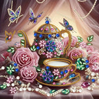 Kit de pintura de diamante de mariposa – Forma especial | 30x30cm (11.8" x 11.8")