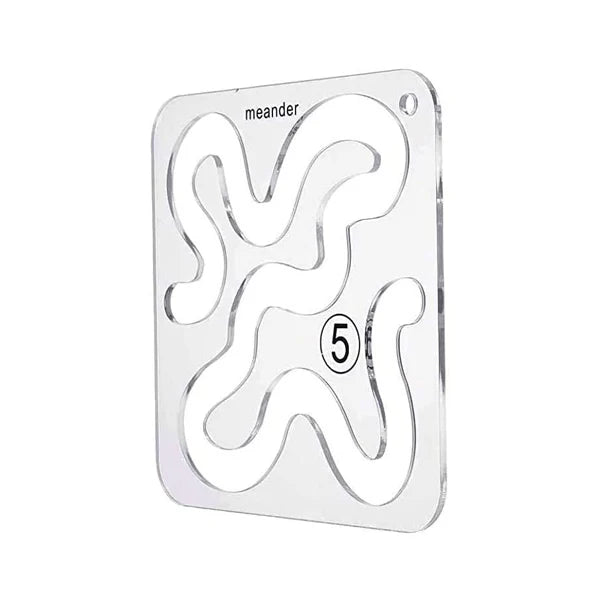 JAY HOME Transparent Acrylic Free Motion Quilting Template – Presser Foot Compatible Sewing Ruler