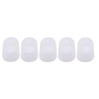 5 unids/lote dedales de silicona multifuncionales ahuecados transpirables manga protectora de dedo accesorios de costura DIY