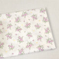 Pink & Purple Floral Cotton Twill Fabric – 140cm Wide, Printed Quilting & Sewing Cloth