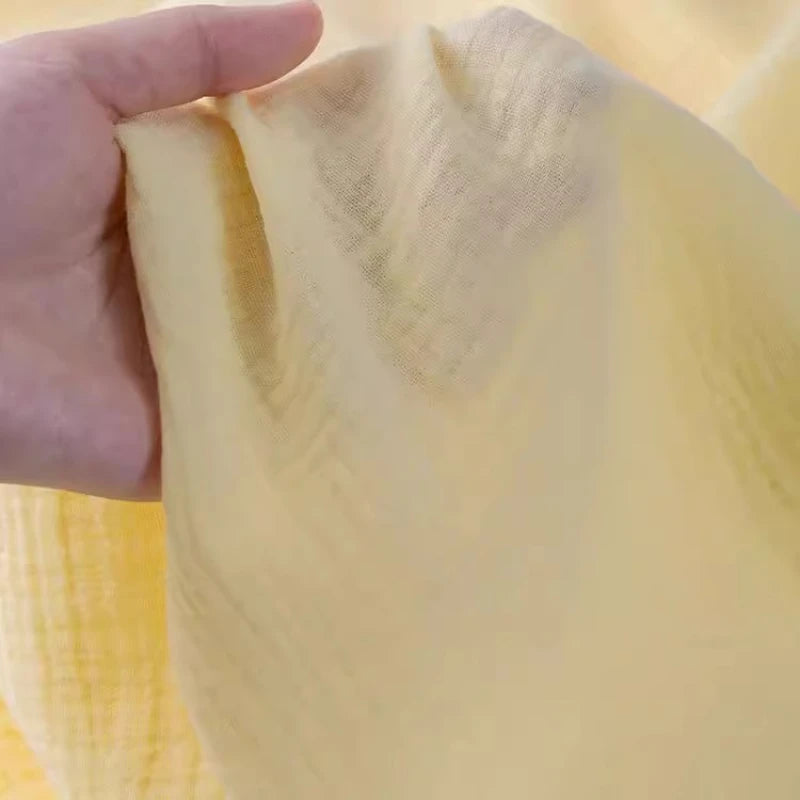 100% Cotton Double Gauze Fabric – Textured Muslin | 135 cm Wide | Baby, Apparel & DIY Crafts