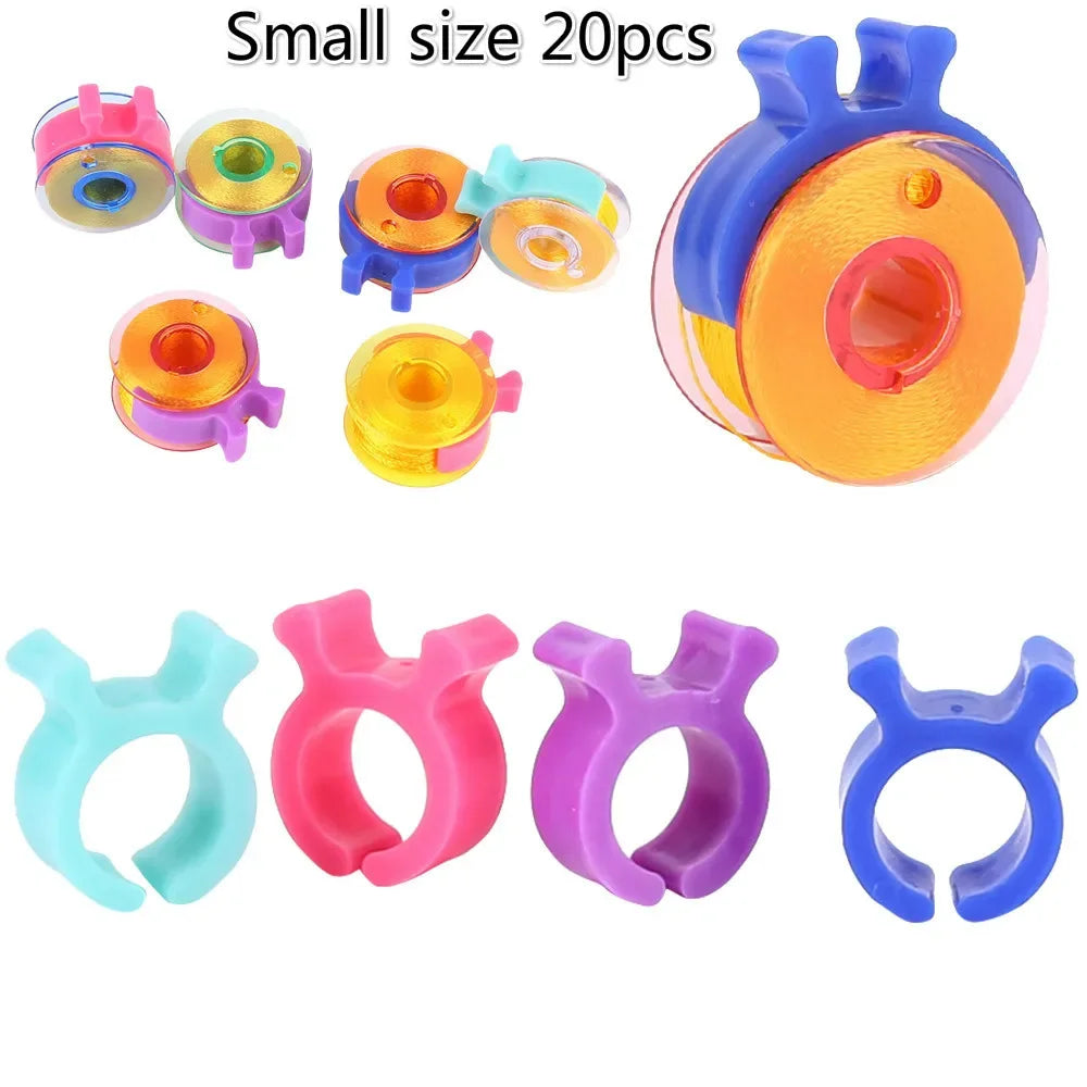 Bobbin Buddies — Clips y soportes coloridos para canillas para costura, acolchado y bordado