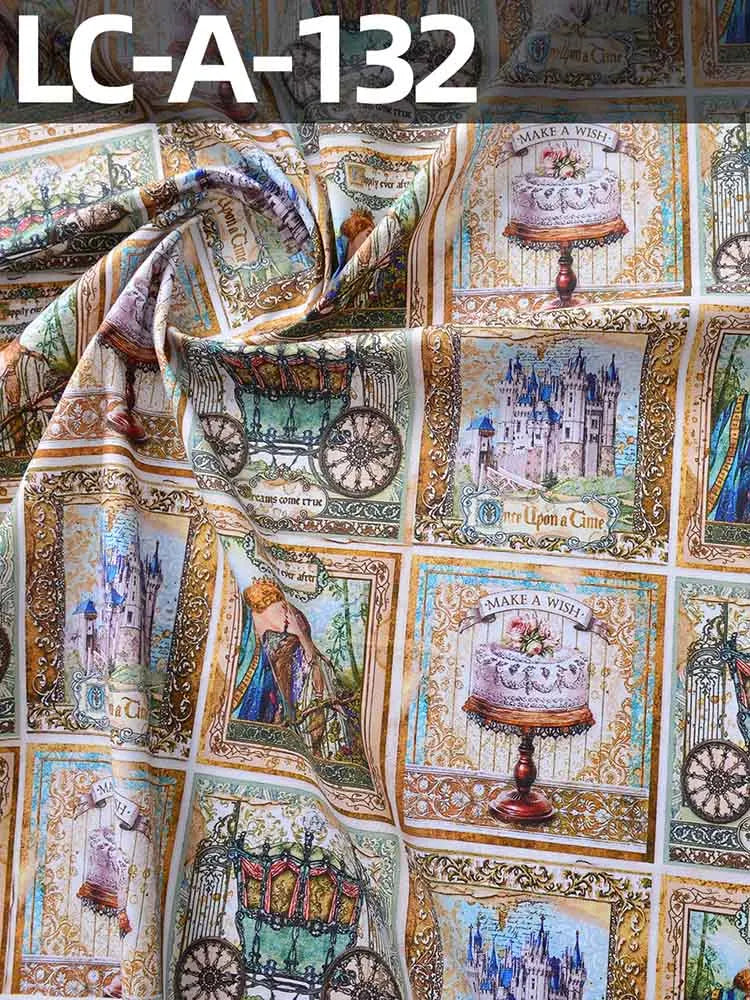 Vintage Newspaper & Map Print 100% Cotton Fabric | 110cm Wide | Sold by the Half Meter