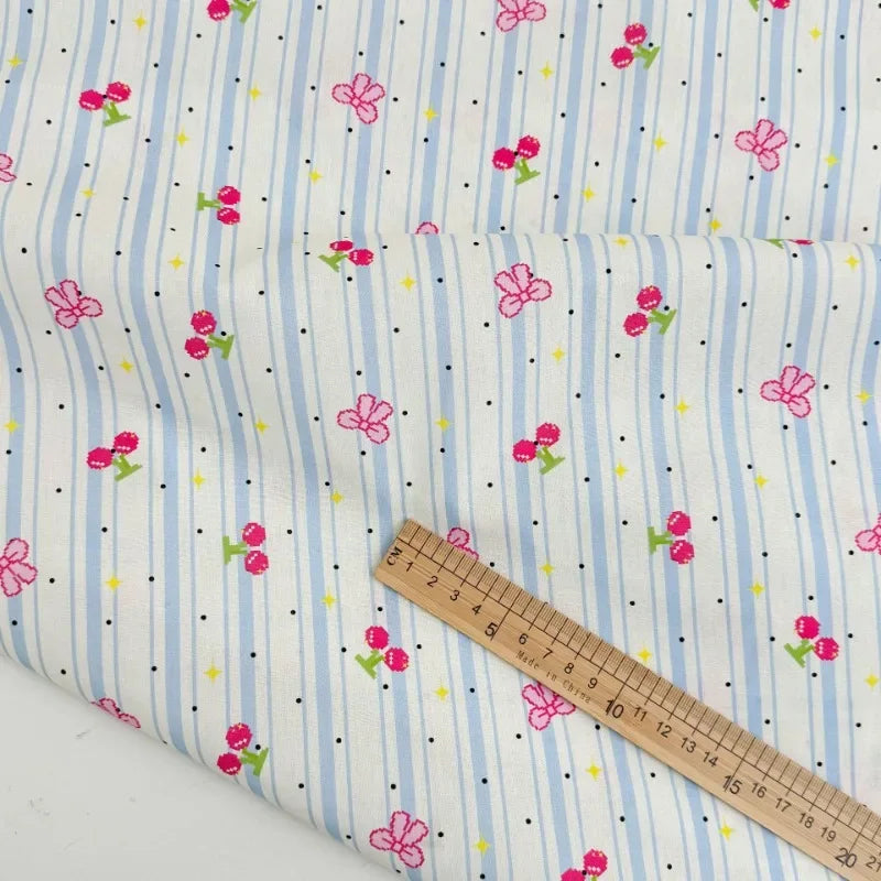 Fresh & Elegant Floral Printed 100% Cotton Fabric — By the 1/2, 1, or 2 Yard