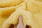 Teddy Plush Imitation Wool Fleece Fabric – 50x50cm | Soft Warm Fabric for Dolls, Pet Clothes & DIY Sewing