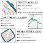 Juego de 5 Anillos Cuadrados de Plástico para Bastidor de Bordado Hecho a Mano, Aros de Bordado, Herramienta de Costura para Punto de Cruz DIY, Herramienta de Artesanía con Aguja