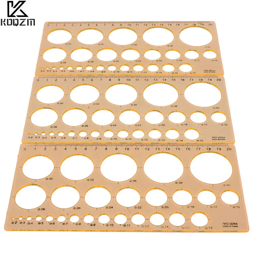 Circle Size Template Ruler for Quilting & Appliqué Design – Quilling & Pattern Making Tool
