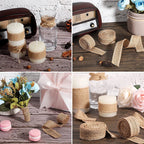 Natural Burlap Jute Ribbon Roll – 8 Widths & 2 Lengths | Gift Wrapping, Crafts, Wedding & Home Décor