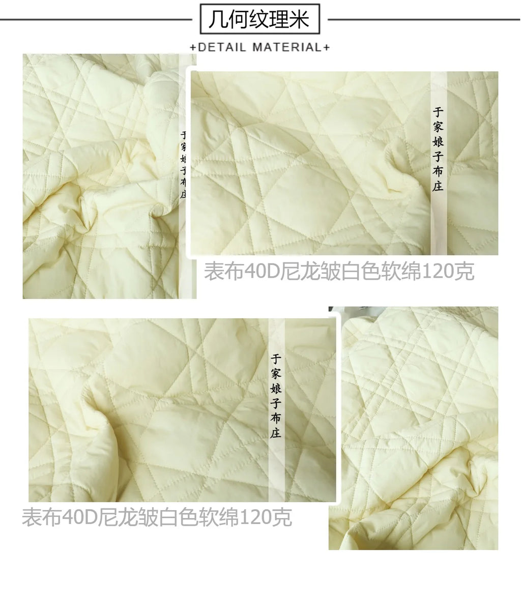 Printed Quilted Cotton Fabric – 135x50cm, Jacket Lining & Autumn Winter Sewing Fabric
