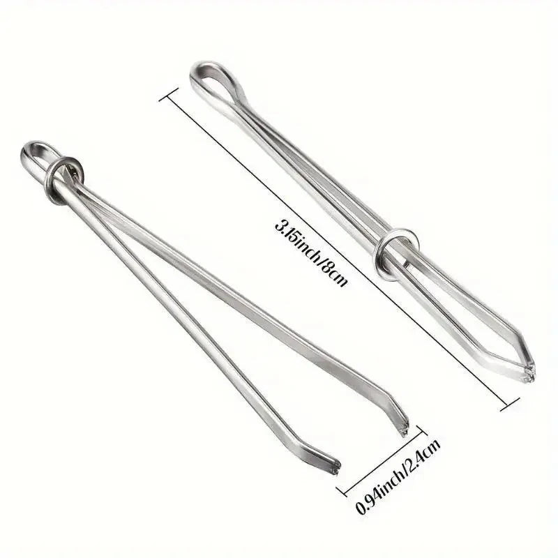 Stainless Steel Sewing Tweezers & Pick-Up Tool | Knitting & Sewing Accessory
