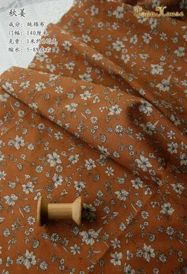 145cm Floral Cotton Poplin Fabric, 50cm Piece