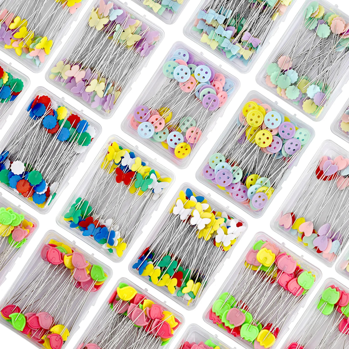 Nickel-Plated Dressmaking Pins for Sewing & Patchwork – 50 or 100 Pcs