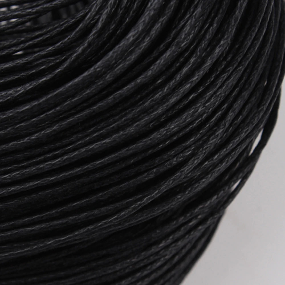 Waxed Cotton Beading Cord – 1mm, 70m Spool | 15 Colors | Bracelets, Necklaces & DIY Jewelry