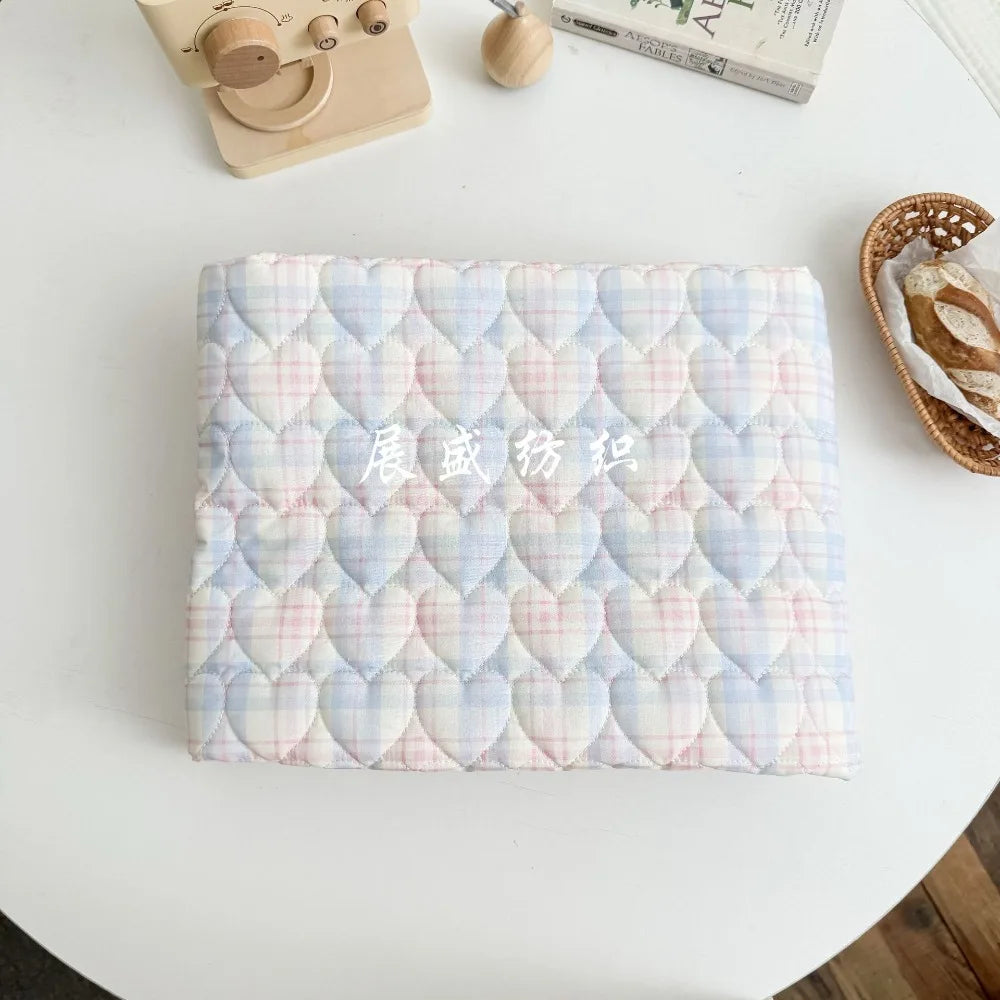 40s Quilted Cotton Plaid & Floral Fabric – 55" Wide | Autumn Winter Jackets, Coats & Bags (Sold by the Meter)