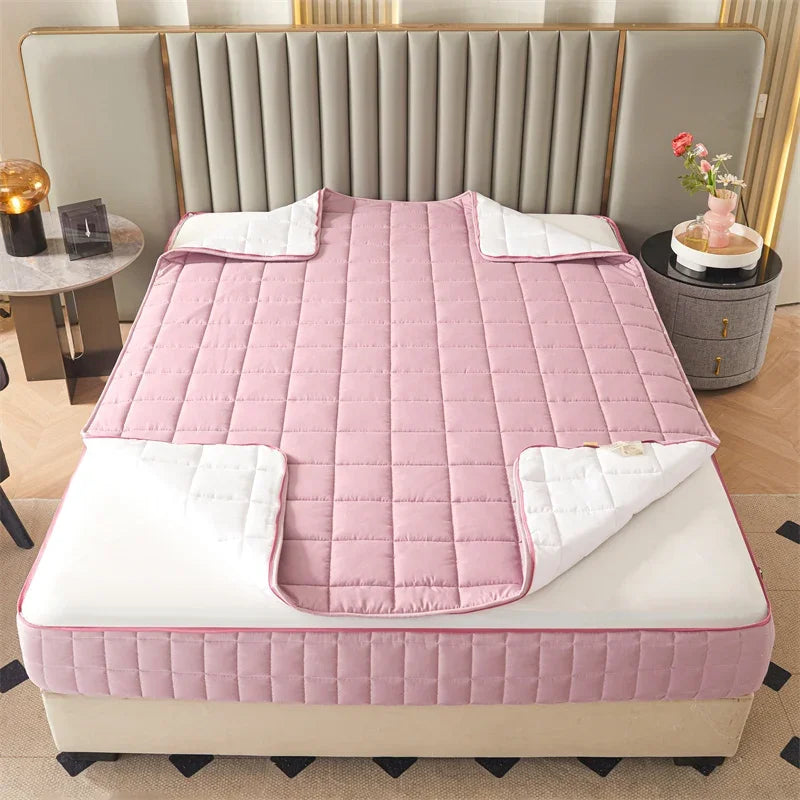 6-Sided Zippered Mattress Protector – Quilted, Multiple Sizes