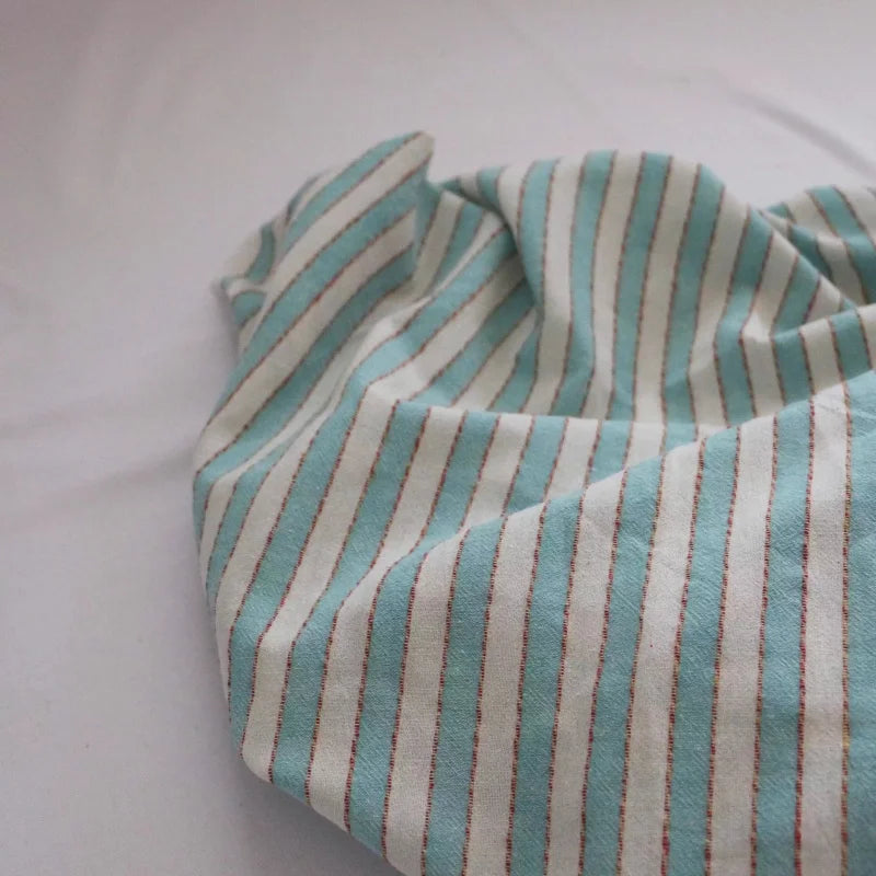 Retro Striped 100% Cotton Fabric – 55" Wide, Sold by the Half Meter | Shirts, Dresses & Quilting