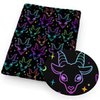 Tela estampada de Halloween y gótica novedosa – Cortada a pedido | 50×145cm (19.7"×57") | Satén, Algodón y Tejido de punto