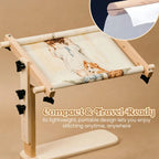 Adjustable Wooden Embroidery Hoop Stand – 2 Sizes