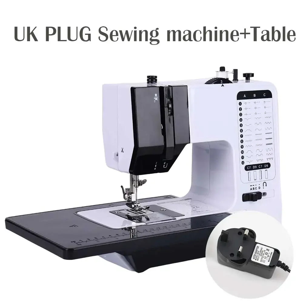 38-Stitch Mini Sewing Machine – Portable, LED Light, Foot Pedal & Bundle Options